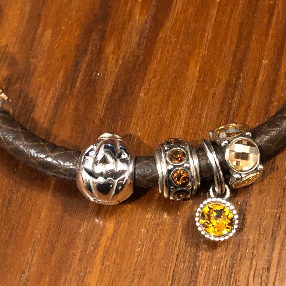 ๐ Brighton Trick or Treat bead Silver jack-oโ-lantern pumpkin for Halloween - Picture 9 of 9